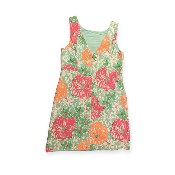Lilly Pulitzer Eden Poolside Blue Beach Walk A-line Shift Dress Green Small​​ - Picture 4 of 4